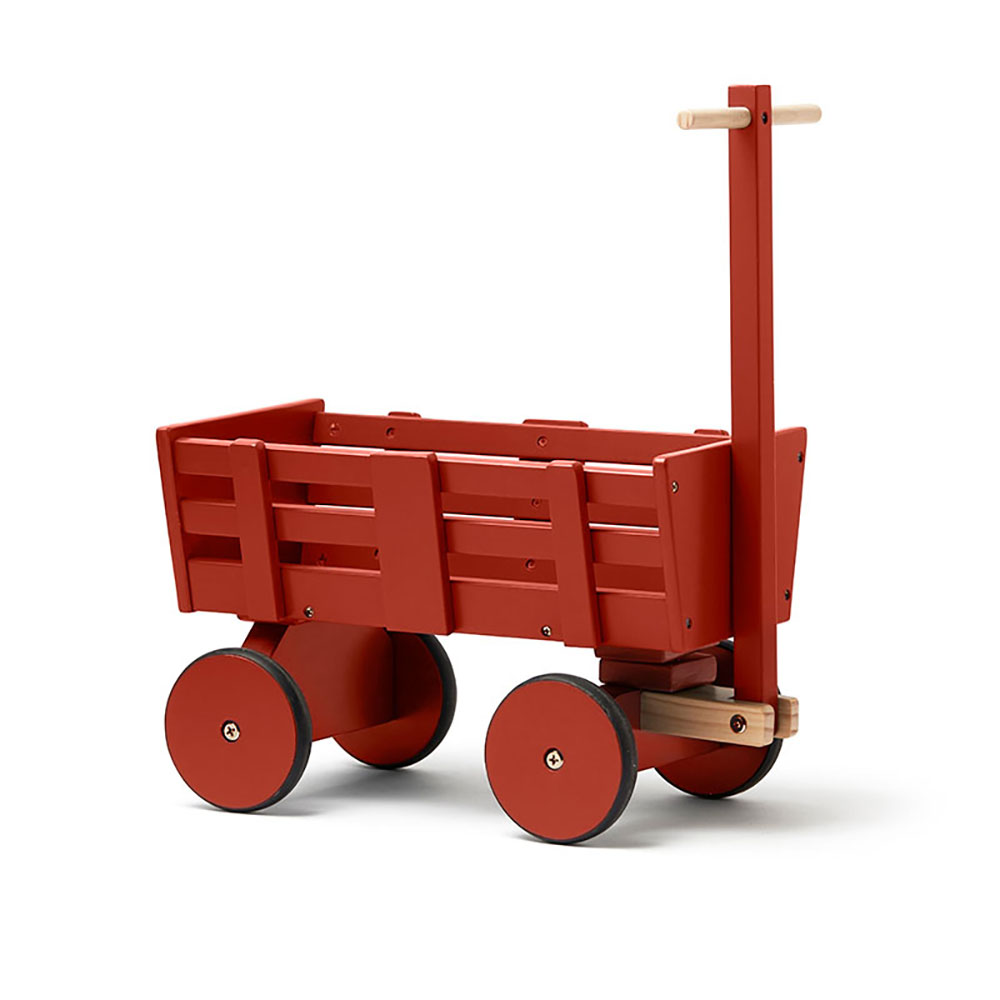 Kids Concept Doll Wagon tummanpunainen CARL LARSSON