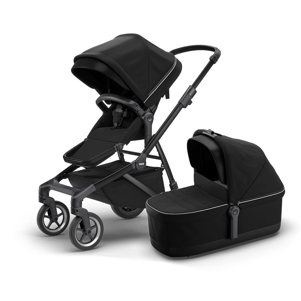 Thule Sleek lastenrattaat Midnight Black/Musta