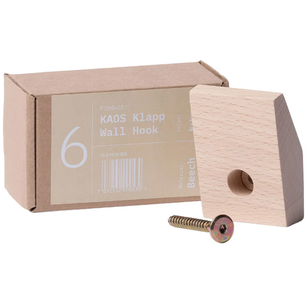 Kaos Seinäkoukku taittotuolille - Koivu