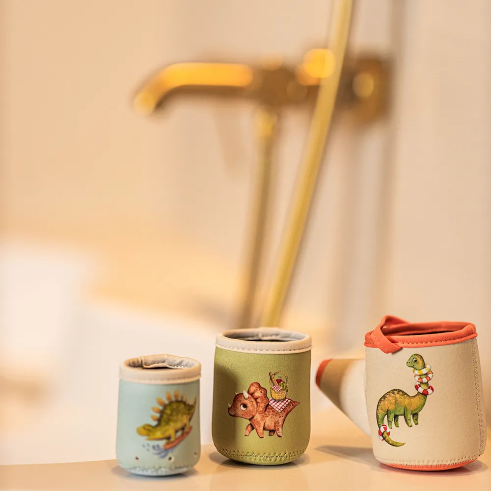 Filibabba Neopreeni kylpylelut - Dino Activity cups
