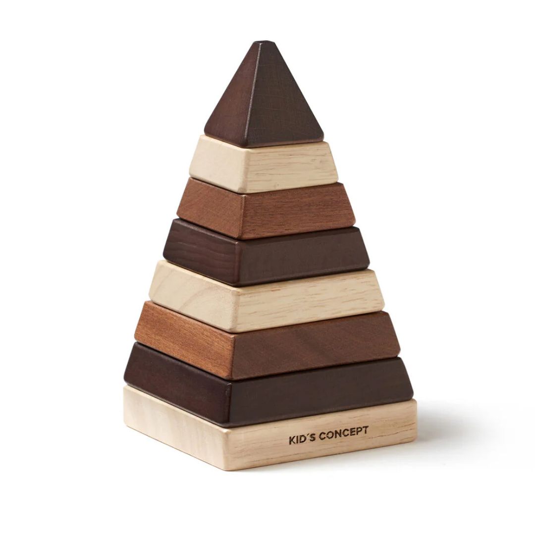 Kids Concept Plocktorn pyramidi luonnollinen NEO