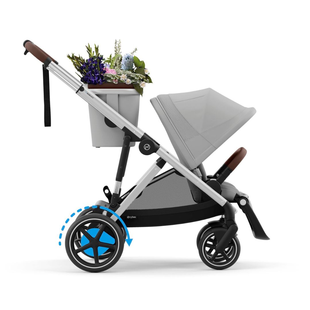 Cybex eGAZELLE S lastenrattaat Stone Grey (kivenharmaa)