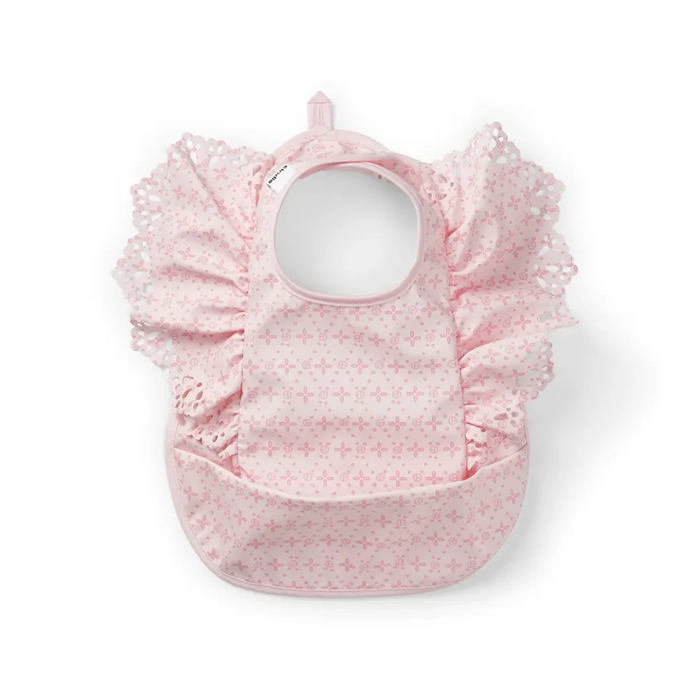 Elodie Details ruokalappu Embroidery Anglaise Pink