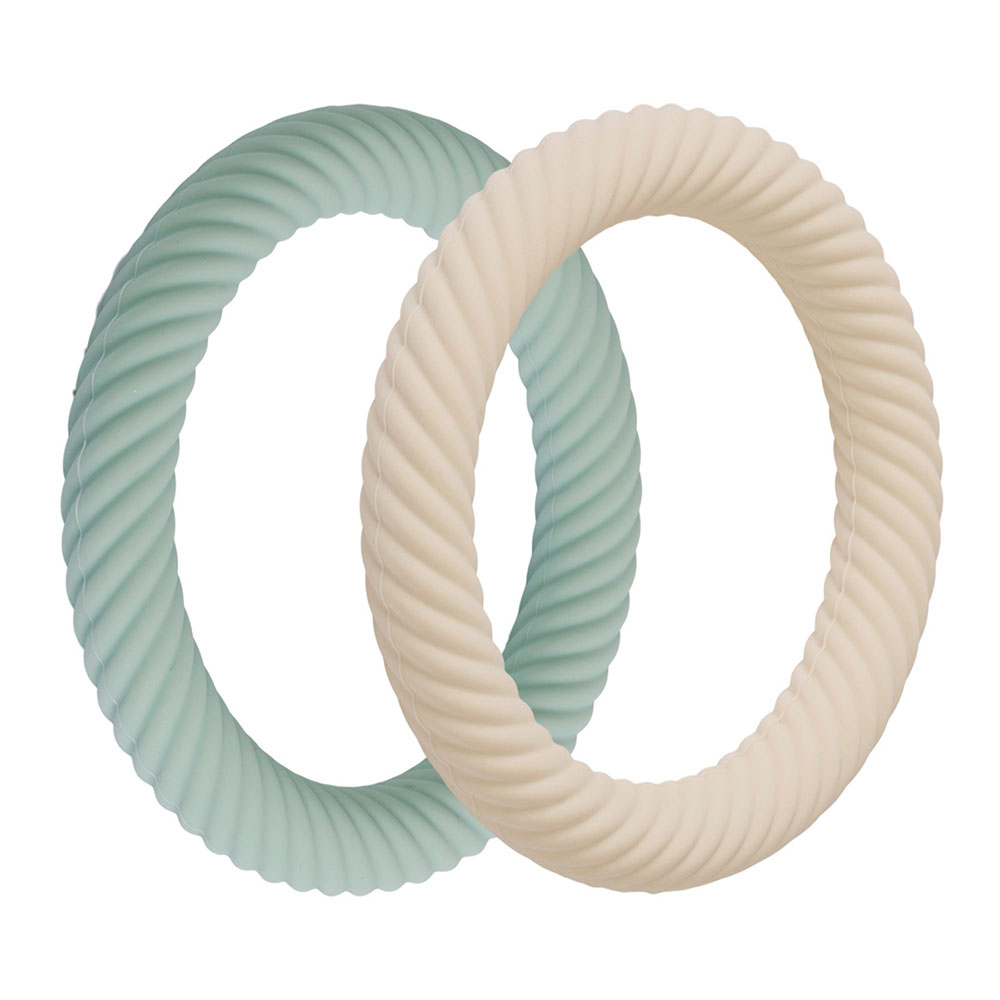 A Little Lovely Company silikoni teetether Classic Sage Cream -lastenlasten purukumi