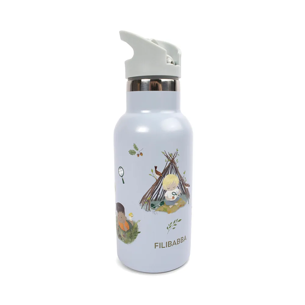 Filibabba ruostumattomasta teräksestä valmistettu vesipullo - Tiny Explorers