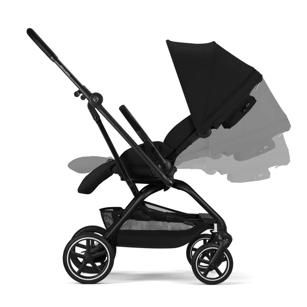 Cybex EEZY S TWIST -rattaat+ 2 mustaa, Magic Black
