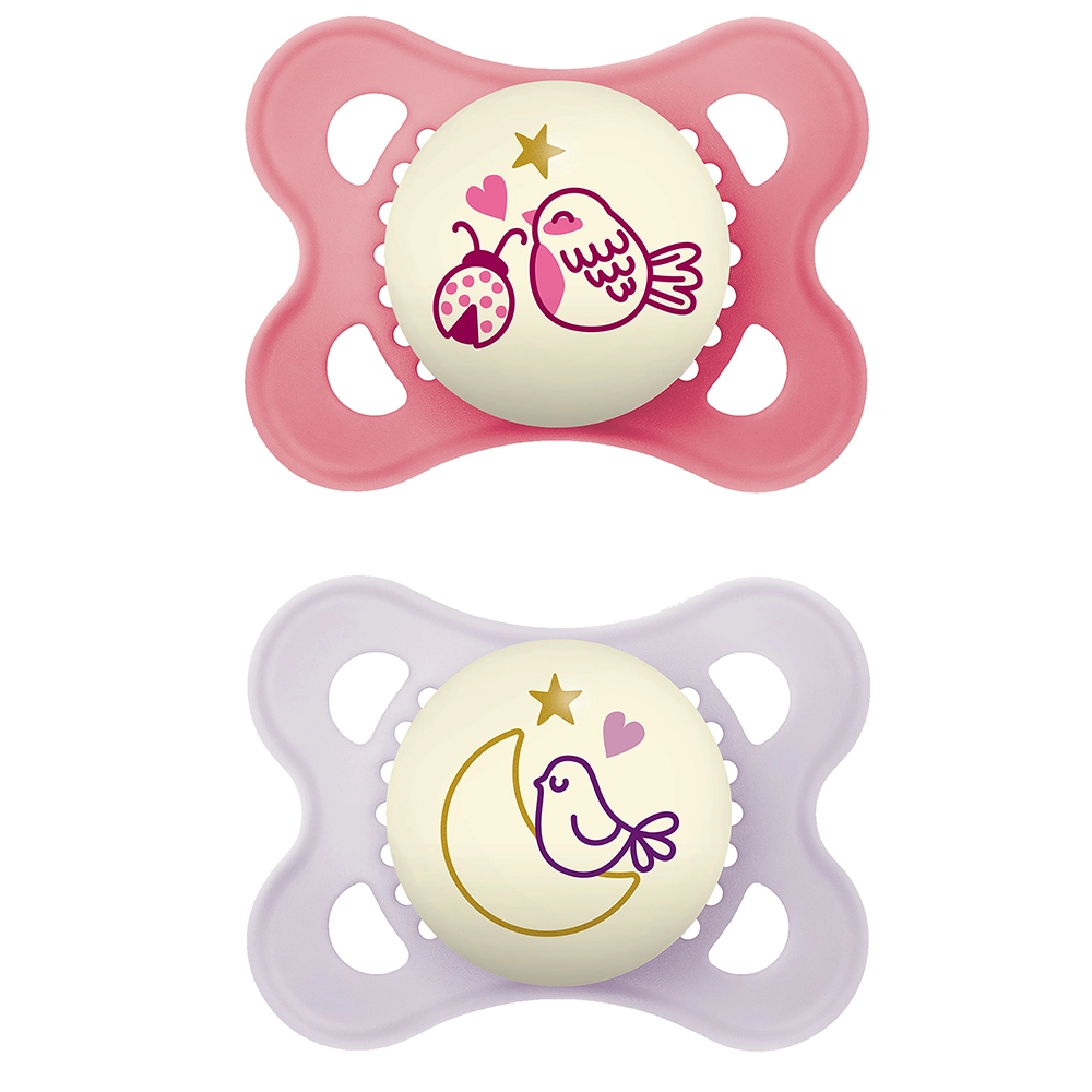 MAM Original Night 0-6 kk Silk Rosa 2p