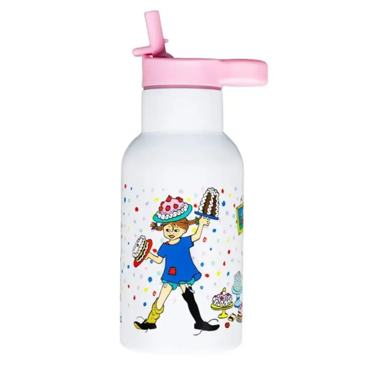 Rätt Start Peppi Syntymäpäivä, vesipullo, pinkki