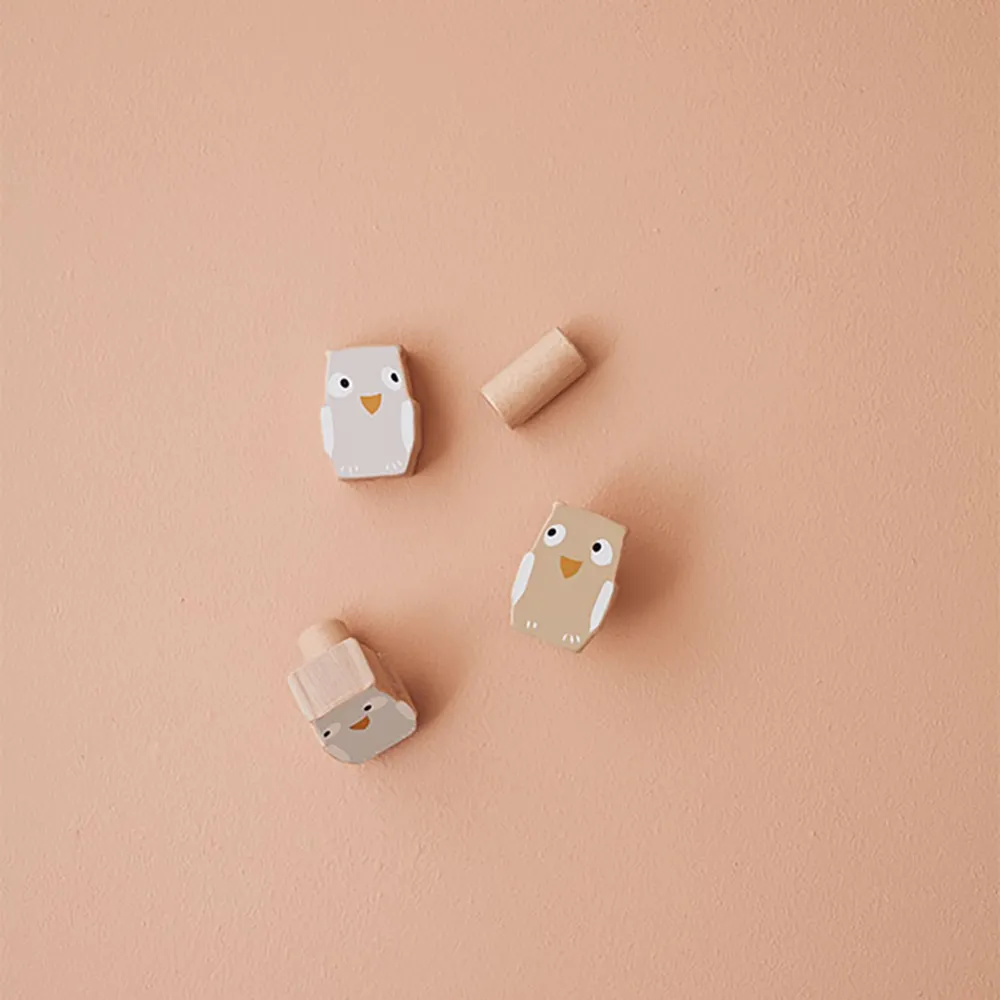 Kids Concept Hooks pöllö 3 settiä EDVIN
