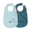Done by Deer ruokalappu 2-pack Deer friends Sininen