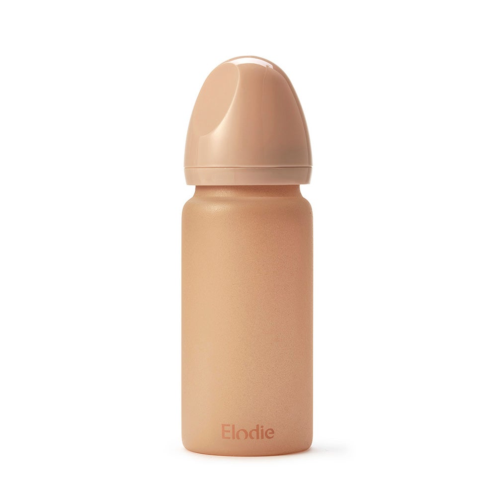 Elodie Details Lasinen tuttipullo Blushing Pink