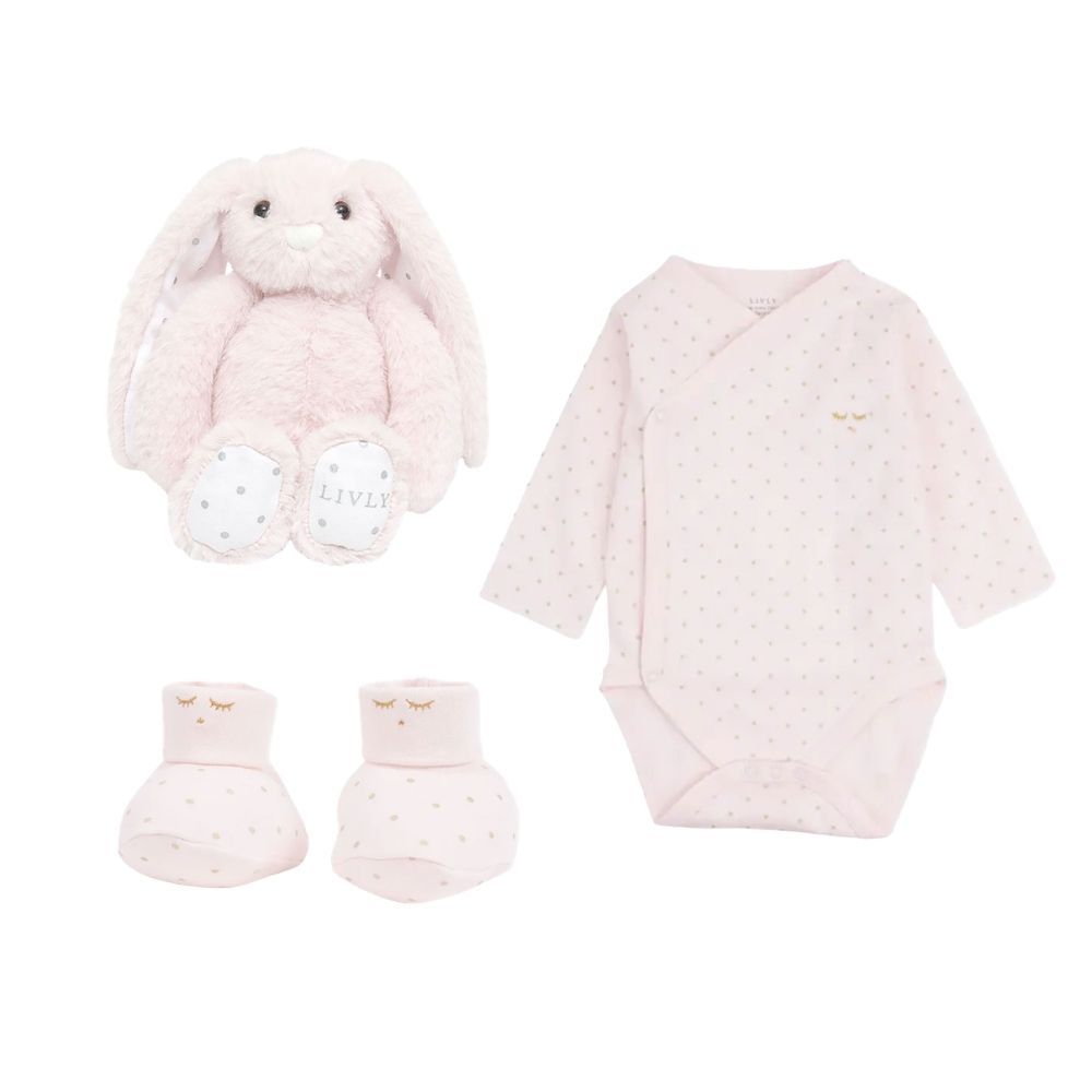 Livly vastasyntyneen paketti vaaleanpunainen