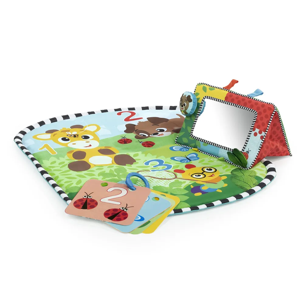 Baby Einstein Discovery Garden Tummy Time Mat & Mirror -matto ja peili