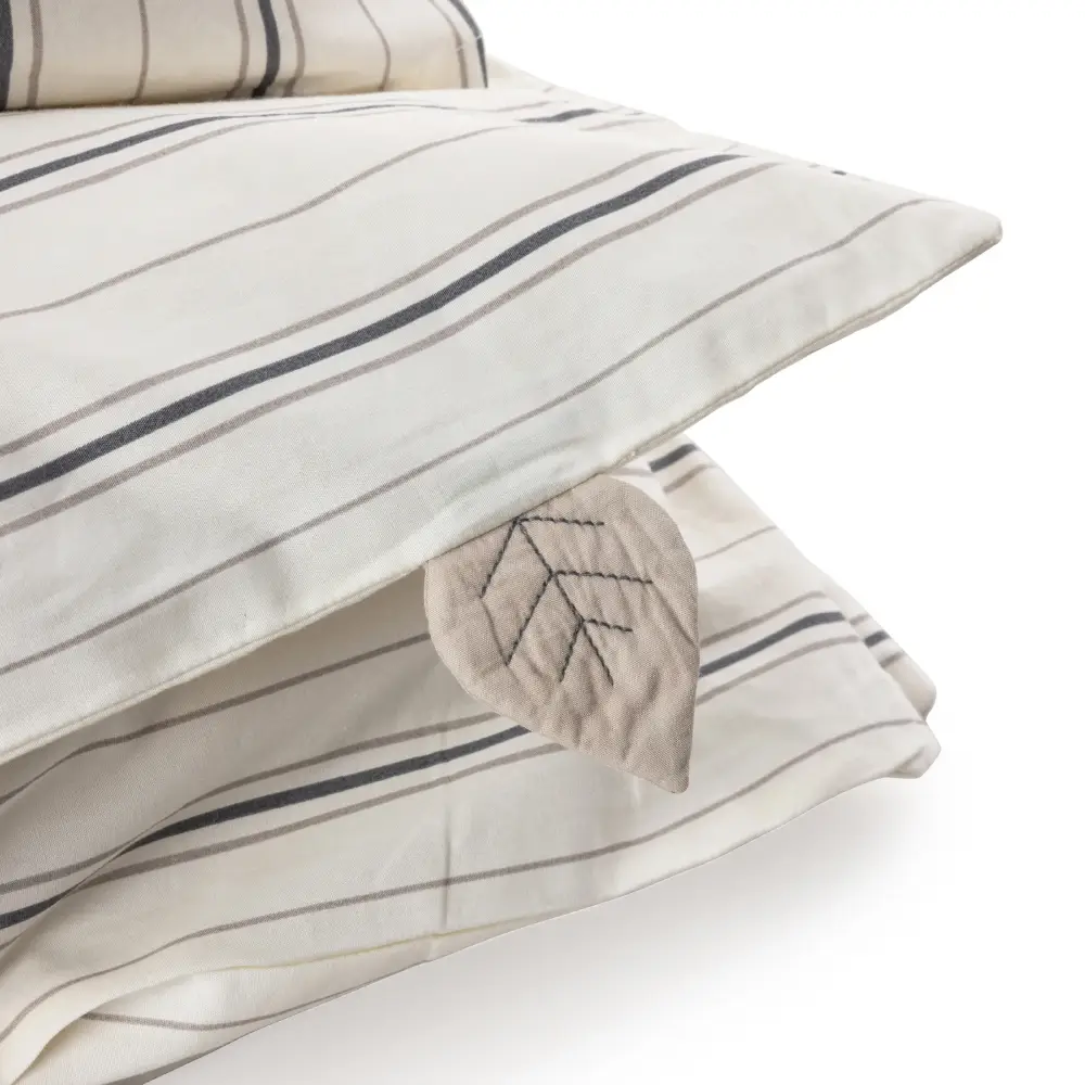 Sebra Pussilakanasetti vauvan kermanvärinen raita