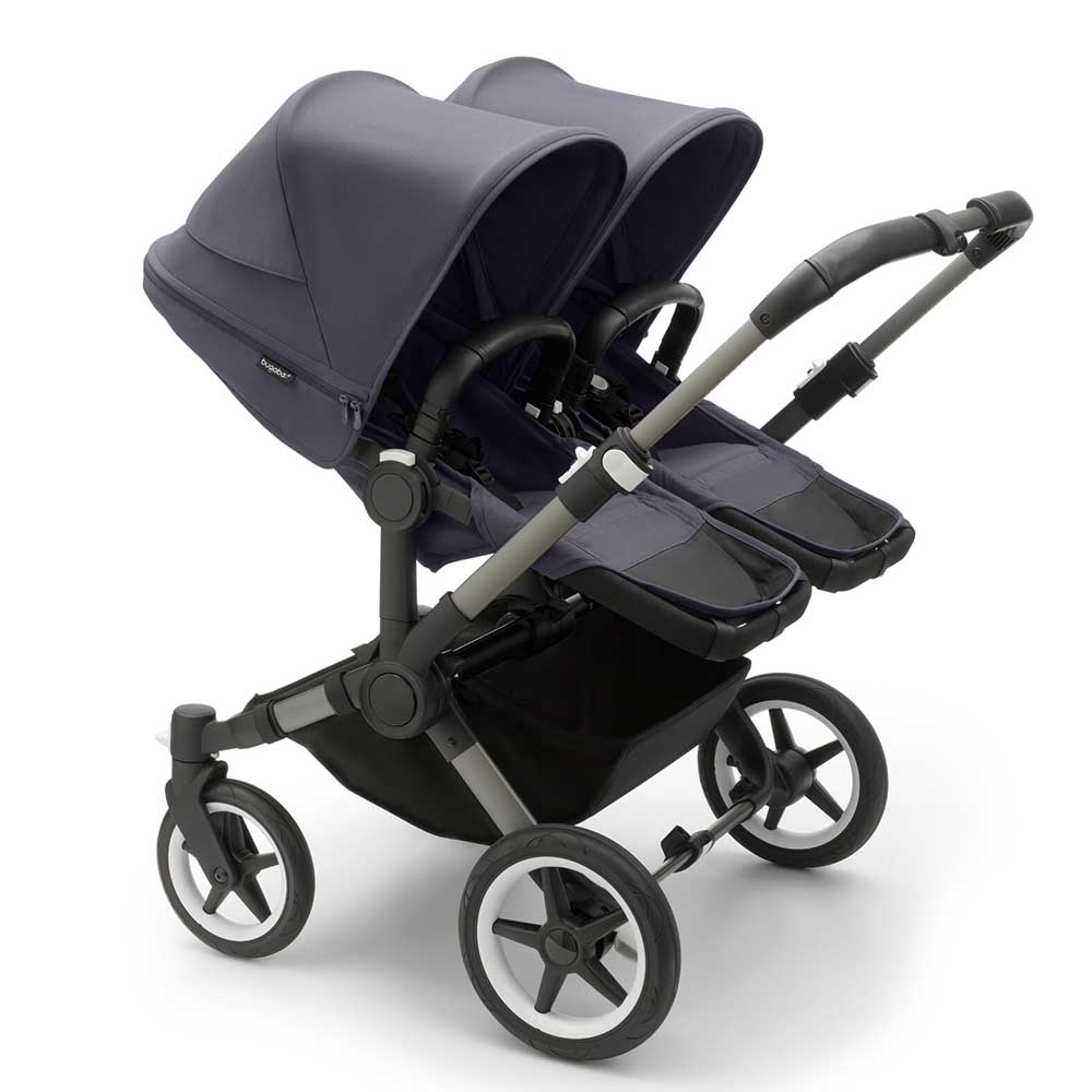 Bugaboo Donkey 5 Twin -lastenrattaat Stormy Blue -myrskynsininen