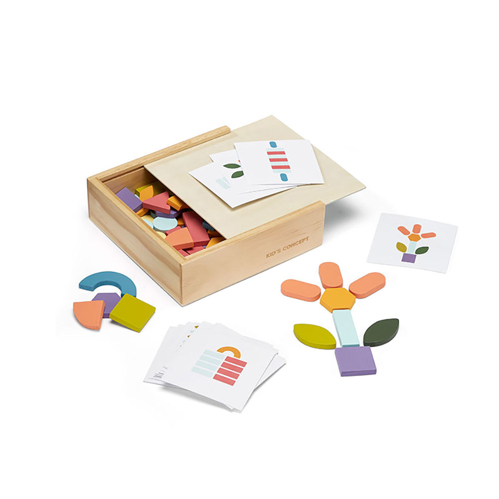 Lapset käsite Puzzle laatikko mosaiikki