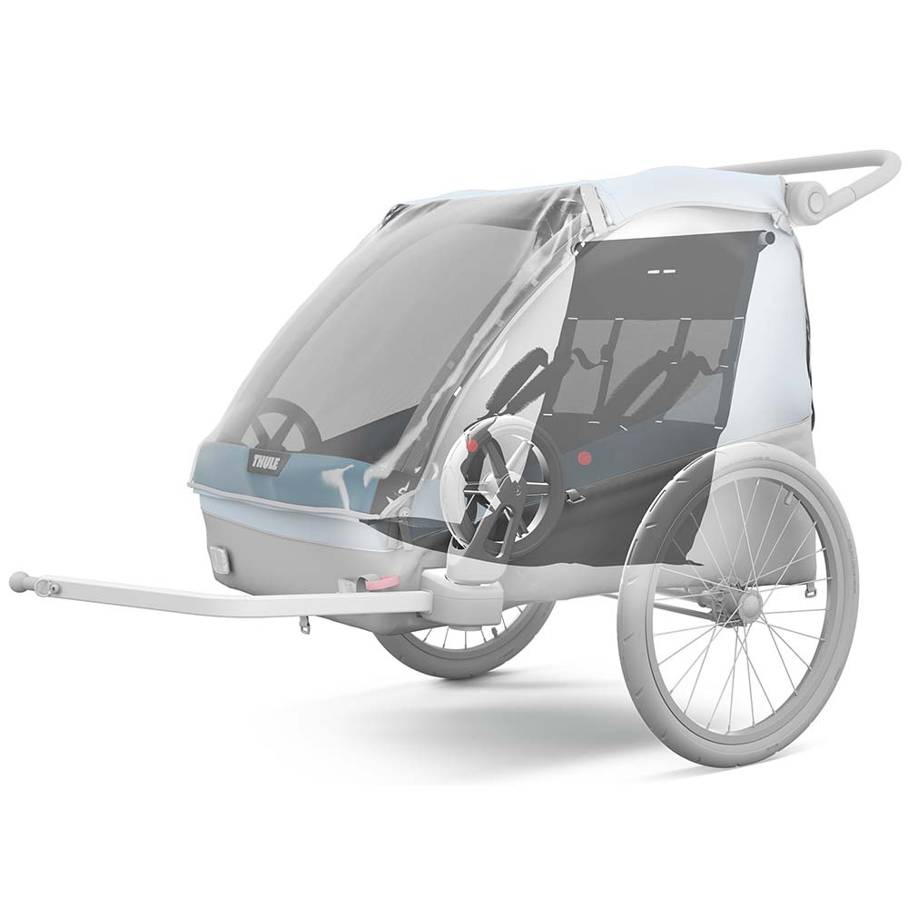 Thule Courier 2 polkupyöräperävaunu Aegean sininen