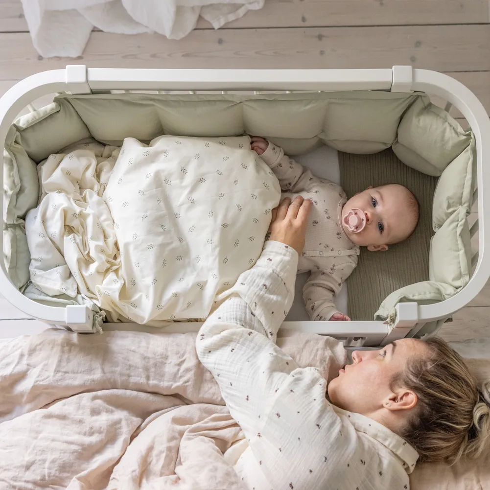 Sebra Bedside Crib Classic white