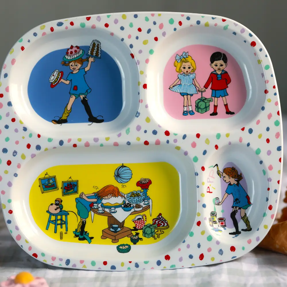 Rätt start Pippi syntymäpäivälautanen tarjottimella