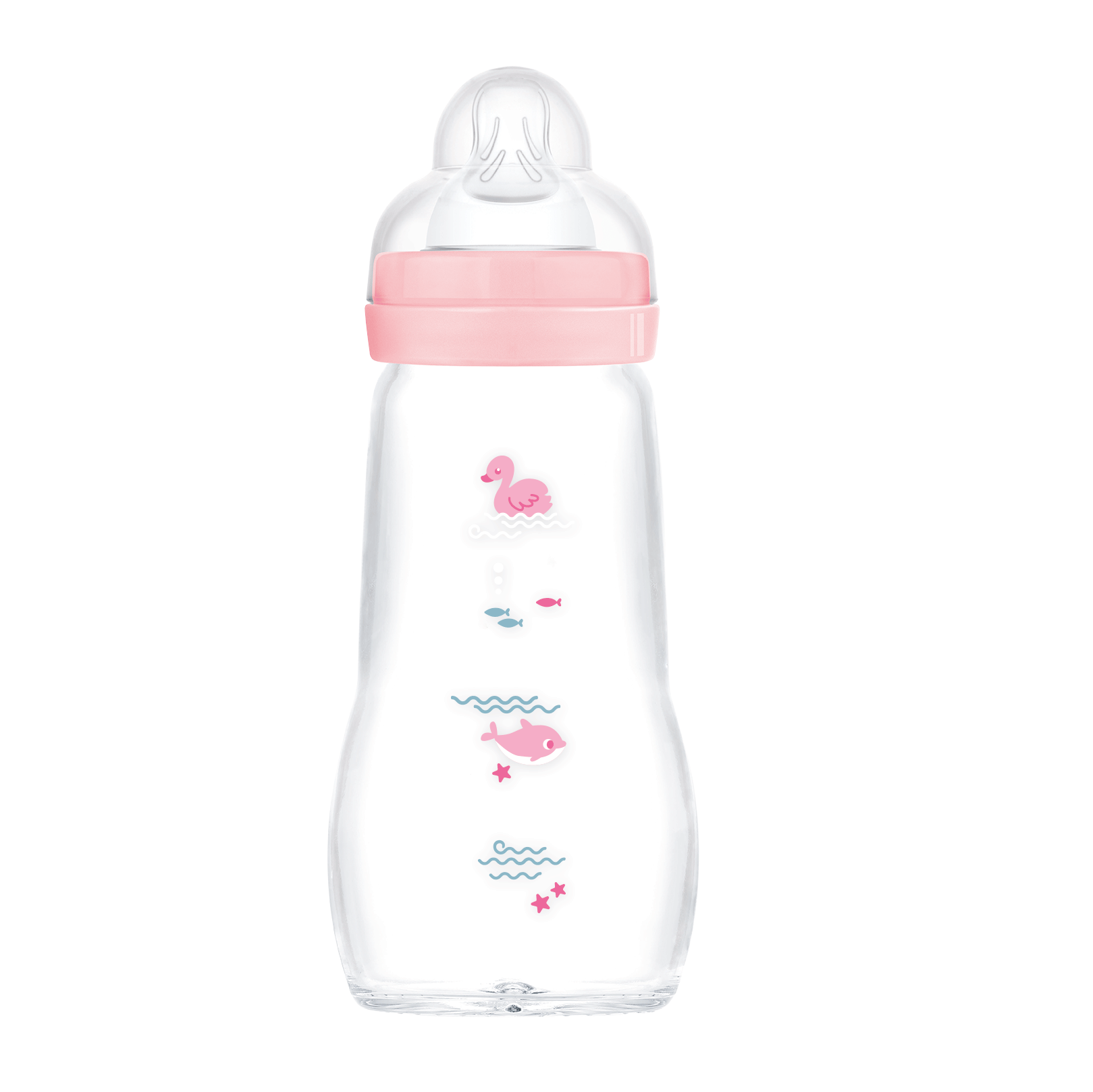 MAM Feel Good Lasipullo 260 ml 1kpl Sekalaiset värit