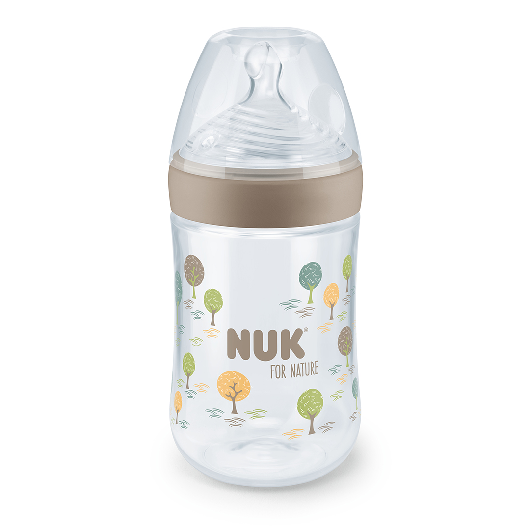 NUK for Nature silikoninen tuttipullo sekavärinen 260ml