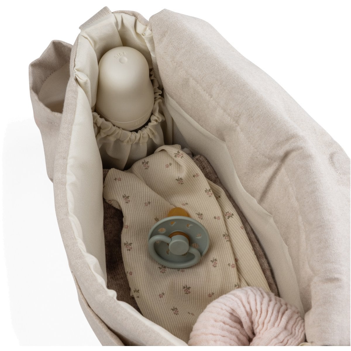 Sebra On-the-go-minihoitolaukku morning beige melange