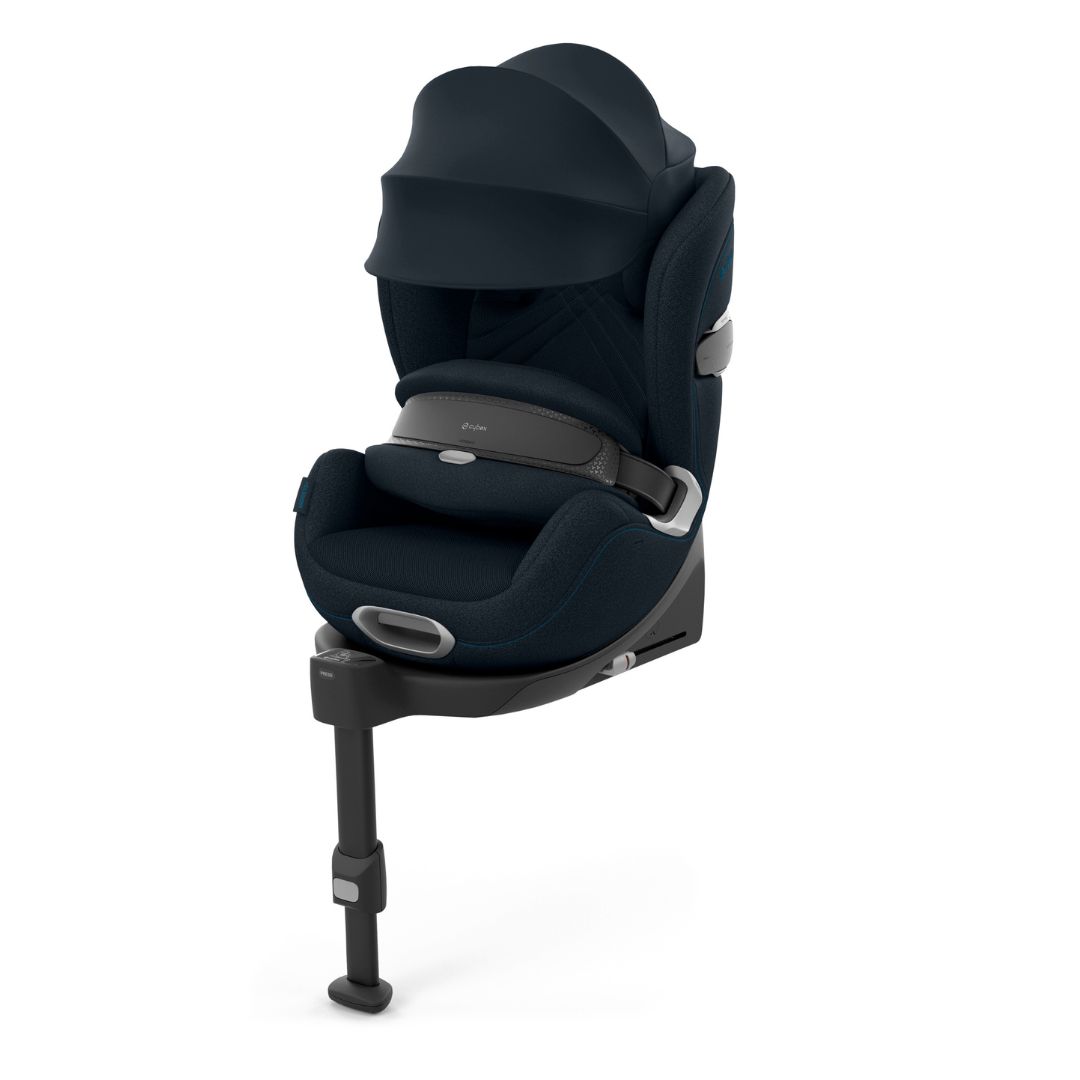 Cybex Anoris T2 -autonistuin ja turvatyyny i-size Plus Nautical Blue -merenkulun sininen väri