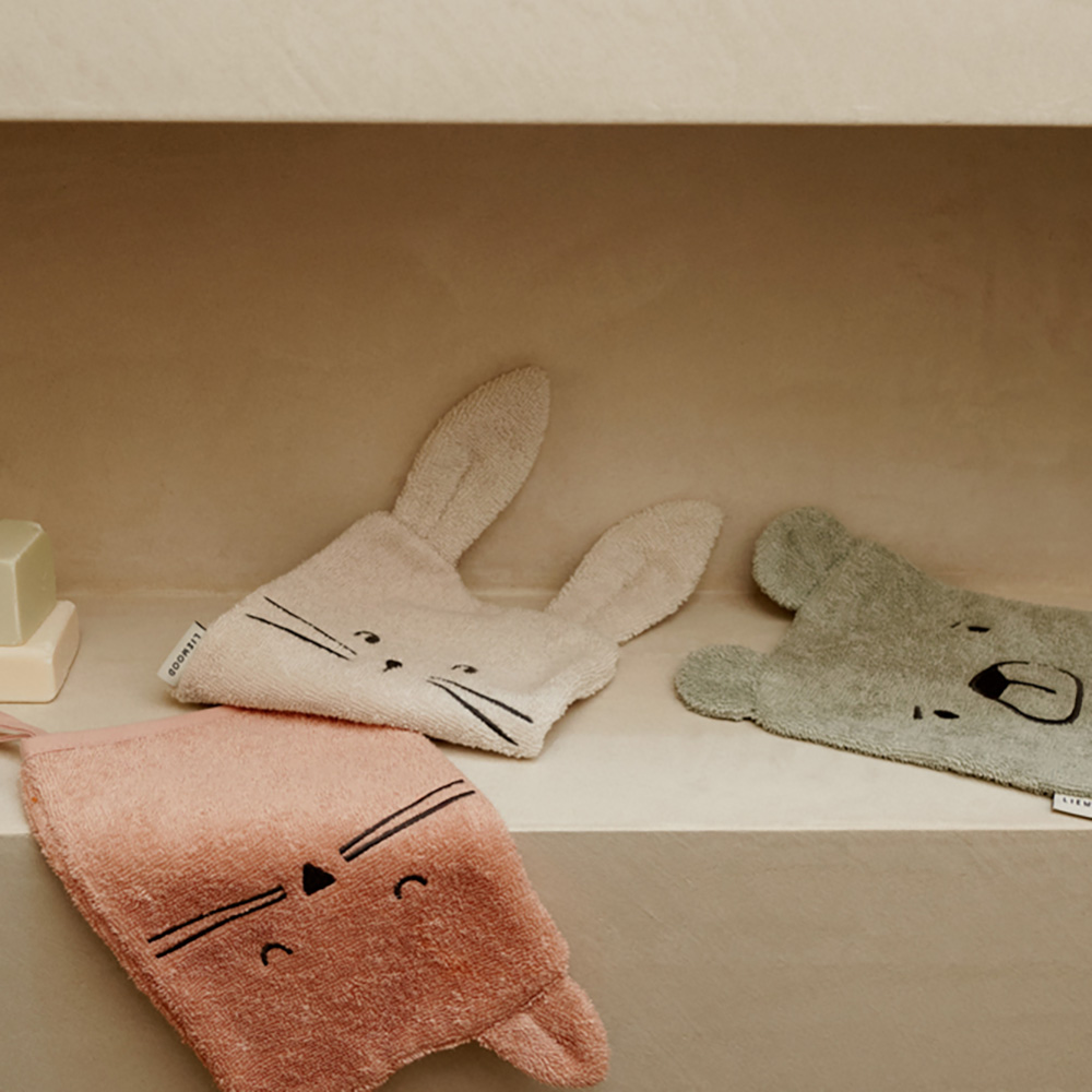 Liewood Sylvester Classic Washcloth 3-Pack Dove sininen sekoitus