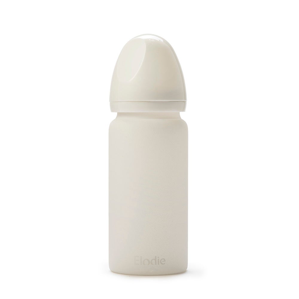 Elodie Details Lasinen tuttipullo Vanilla White