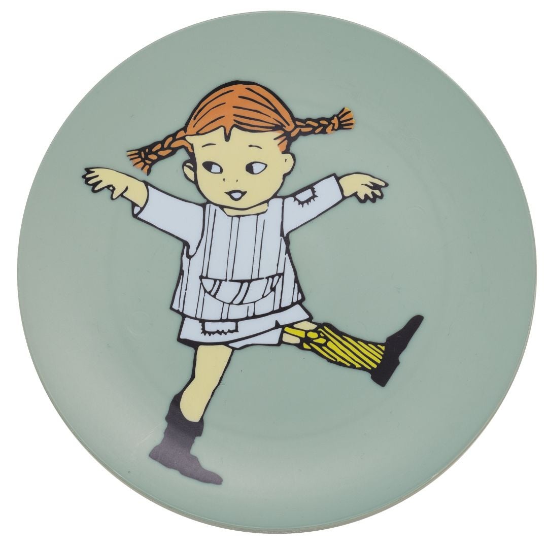 Rätt Start Pippi Cirkus Litteä lautanen vihreä