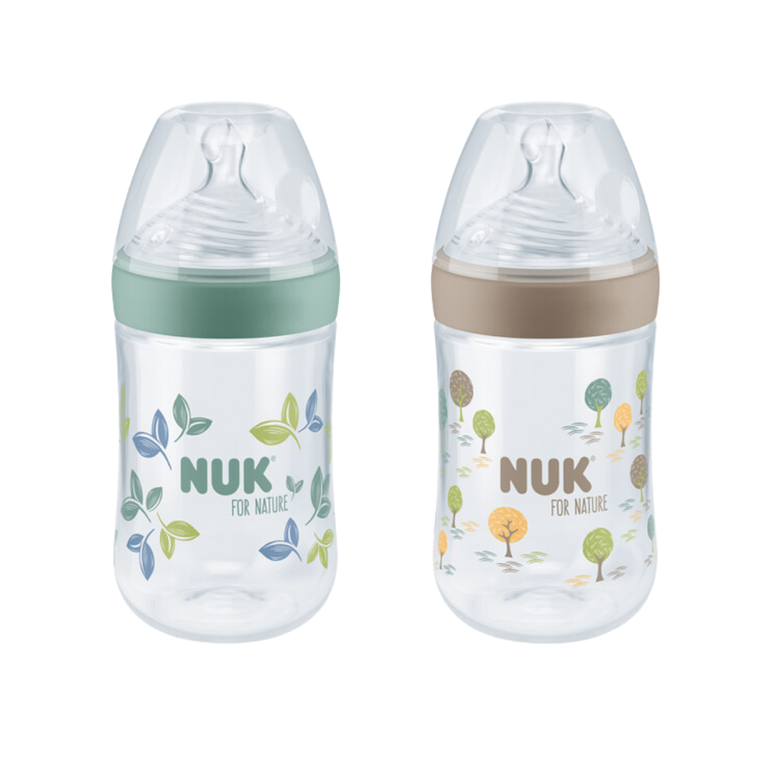 NUK for Nature silikoninen tuttipullo sekavärinen 260ml