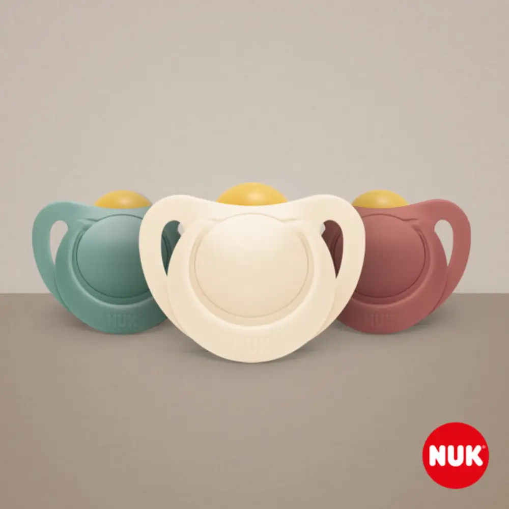 NUK for Nature -lateksitutti 18-36 kk - Vihreä/Kermanvärinen