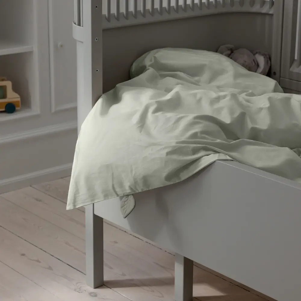 Sebra pussilakanasetti junior mist green