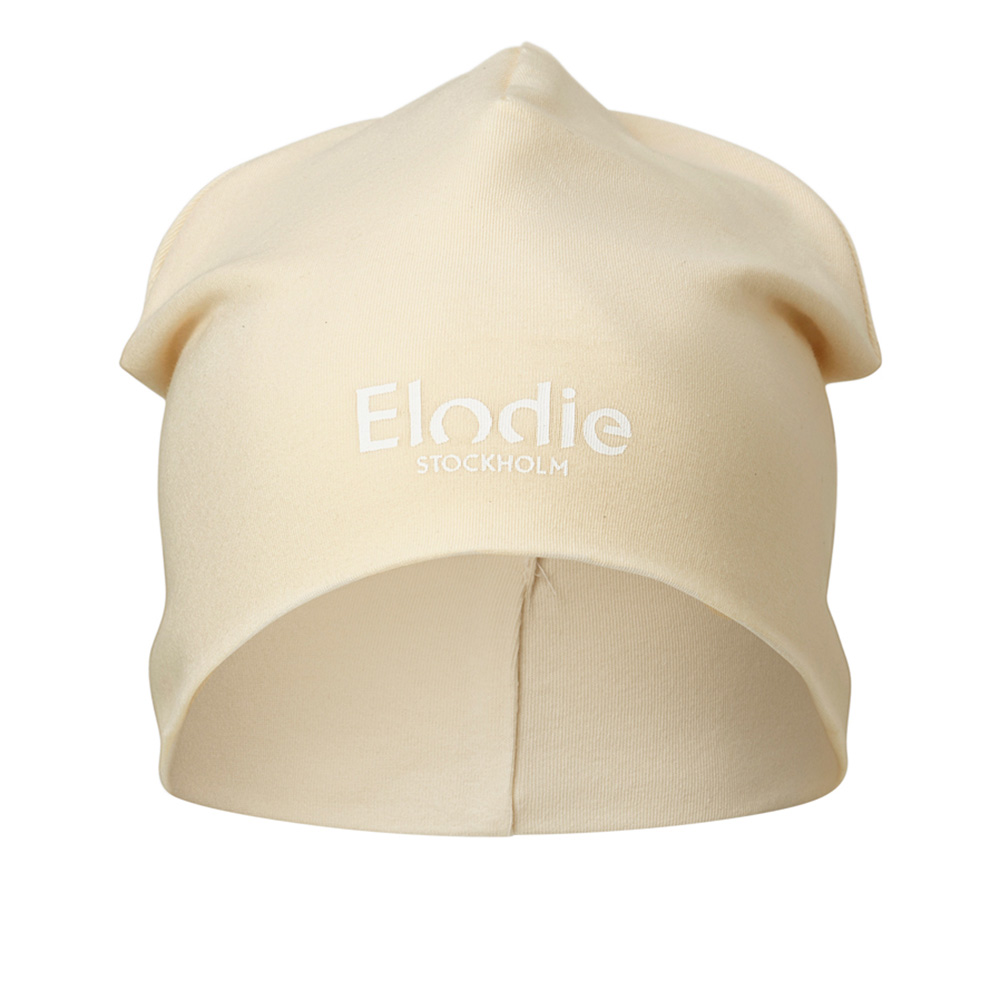 Elodie  puuvillahattu Logo Oat White  0-6 m