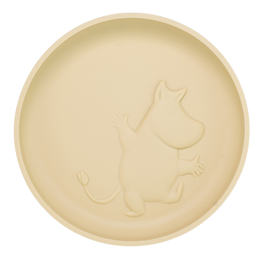 Rätt Start Silikonilautanen Muumi imukupilla, Latte Beige