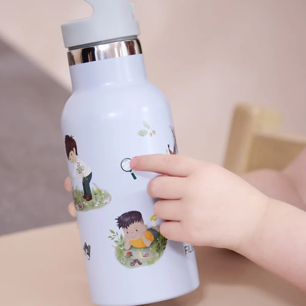 Filibabba ruostumattomasta teräksestä valmistettu vesipullo - Tiny Explorers