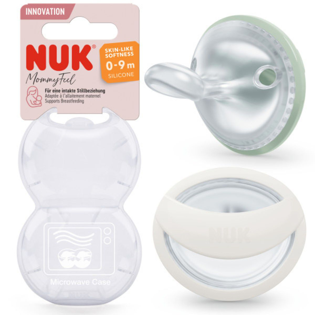 NUK tutti Mommyfeel silikoni sekavärinen 0-9 m