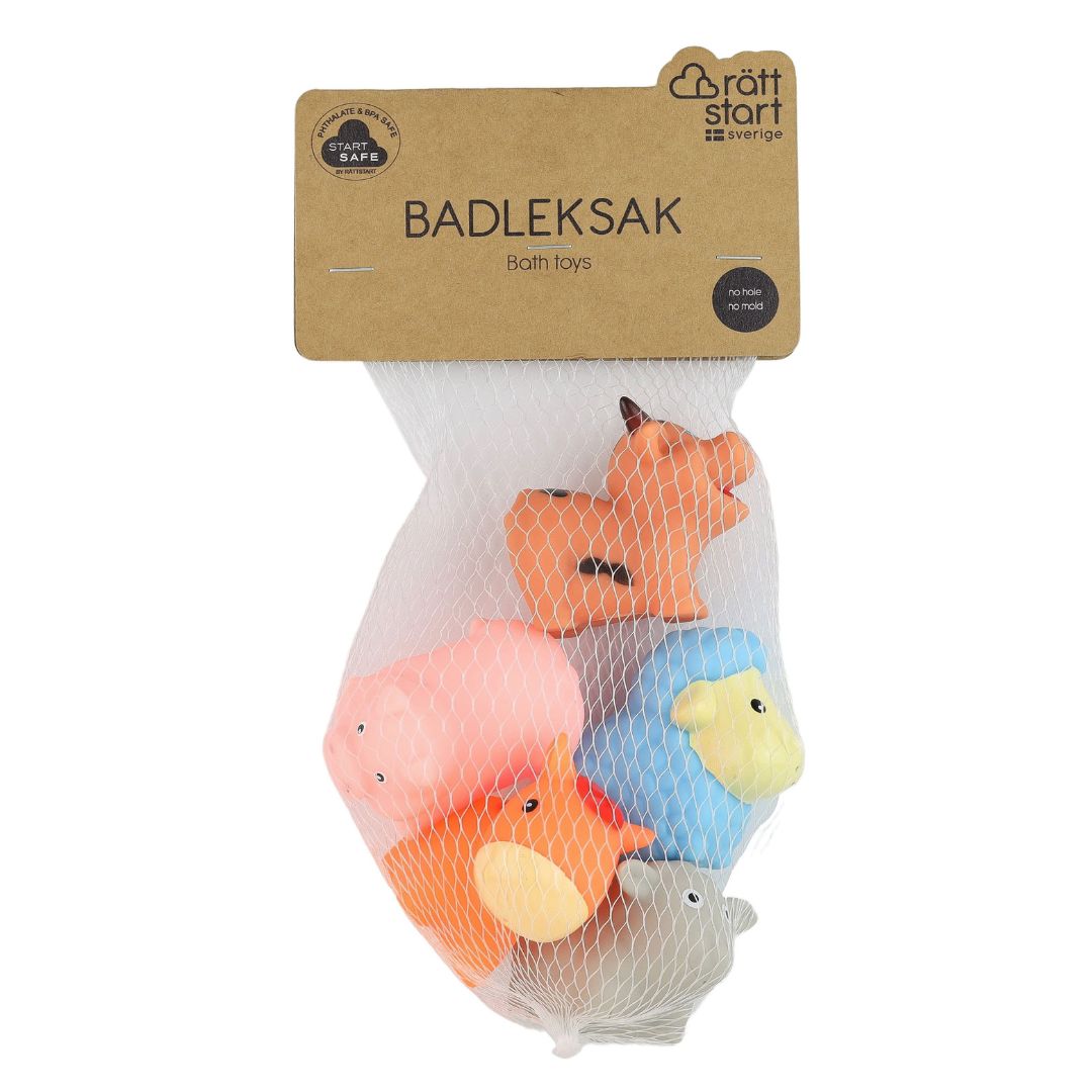 Rätt Start maatilan eläinten kylpylelu 5-pack