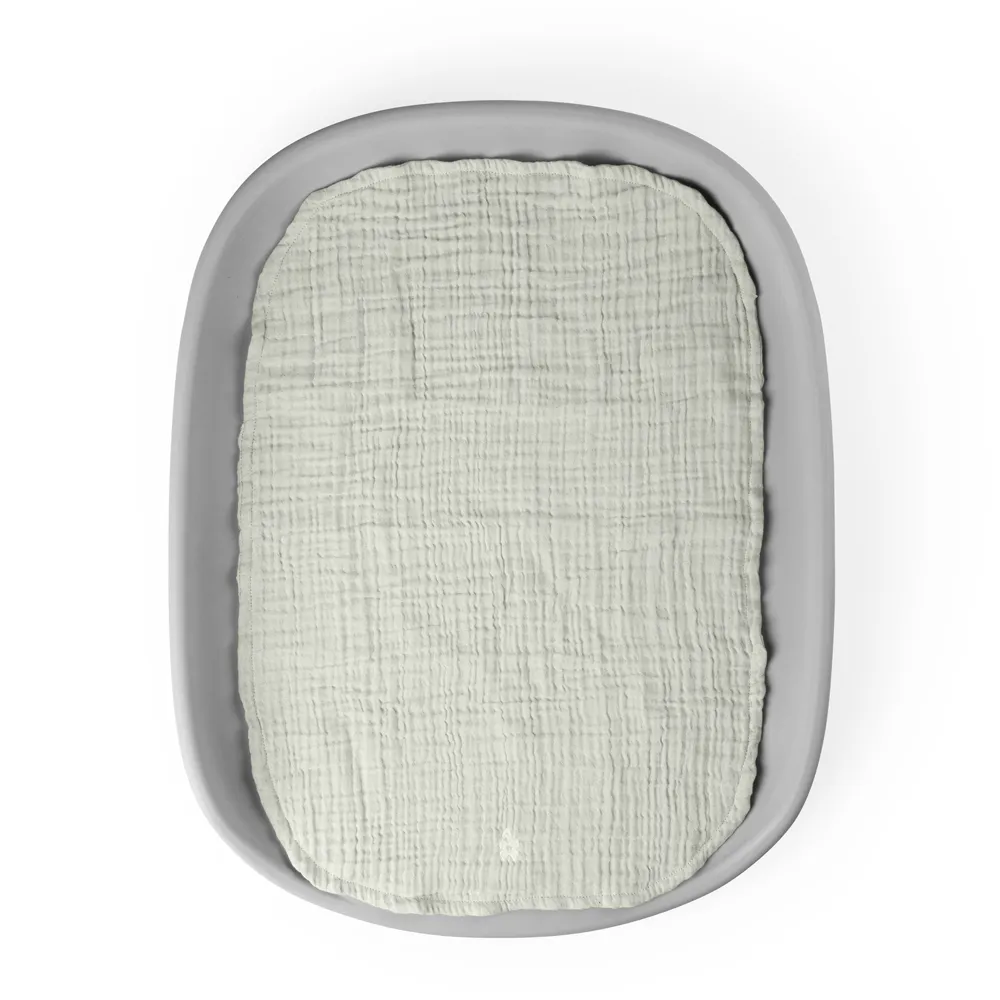 Sebra hoitoalusta 2 kpl musliinia green