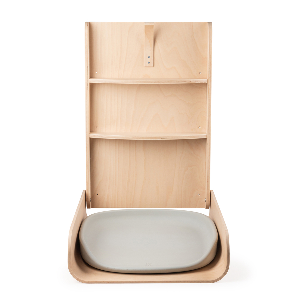 Sebra seinäkiinnitteinen hoitopöytä puusta