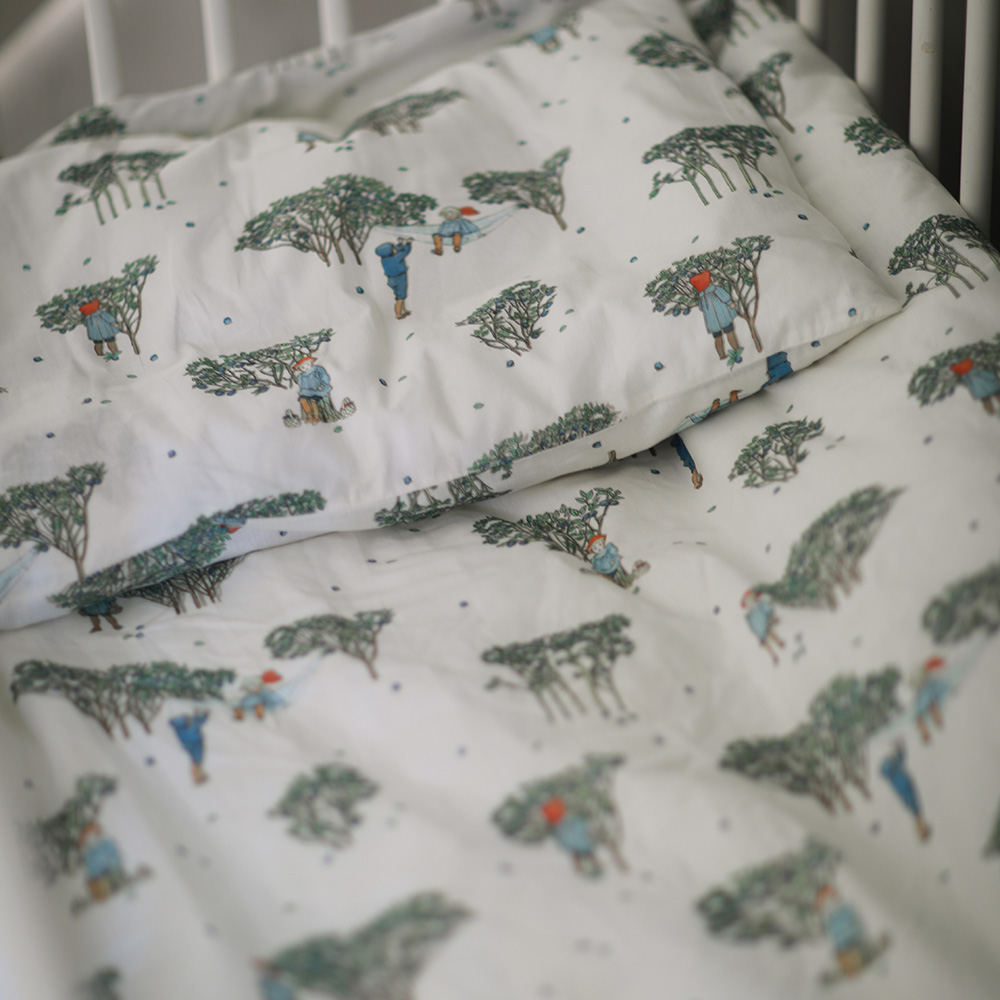 Rätt Start Putte i Blåbärsskogen Pussilakanaset pinnasänky