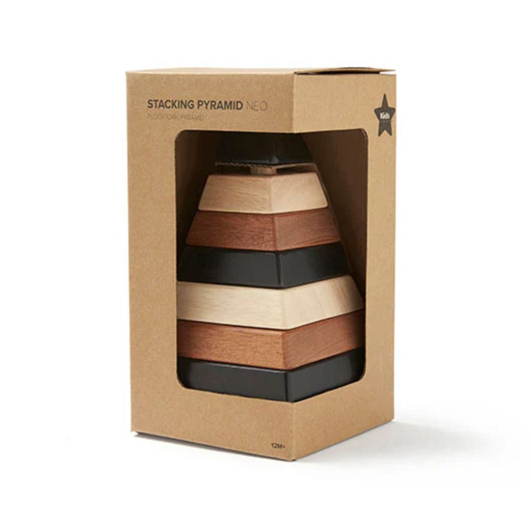 Kids Concept Plocktorn pyramidi luonnollinen NEO