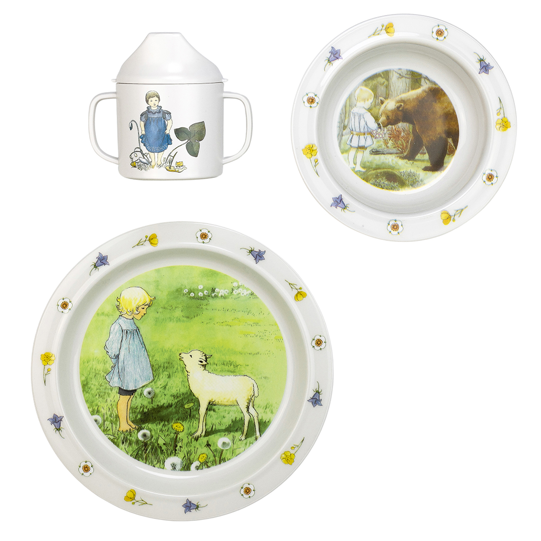 Rätt Start Elsa Beskow Visor Lasten setti 3 kpl.