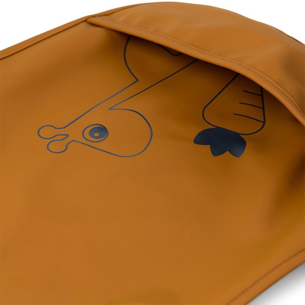 Done by Deer bib 2-pack Deer friends Sinappi/vihreä