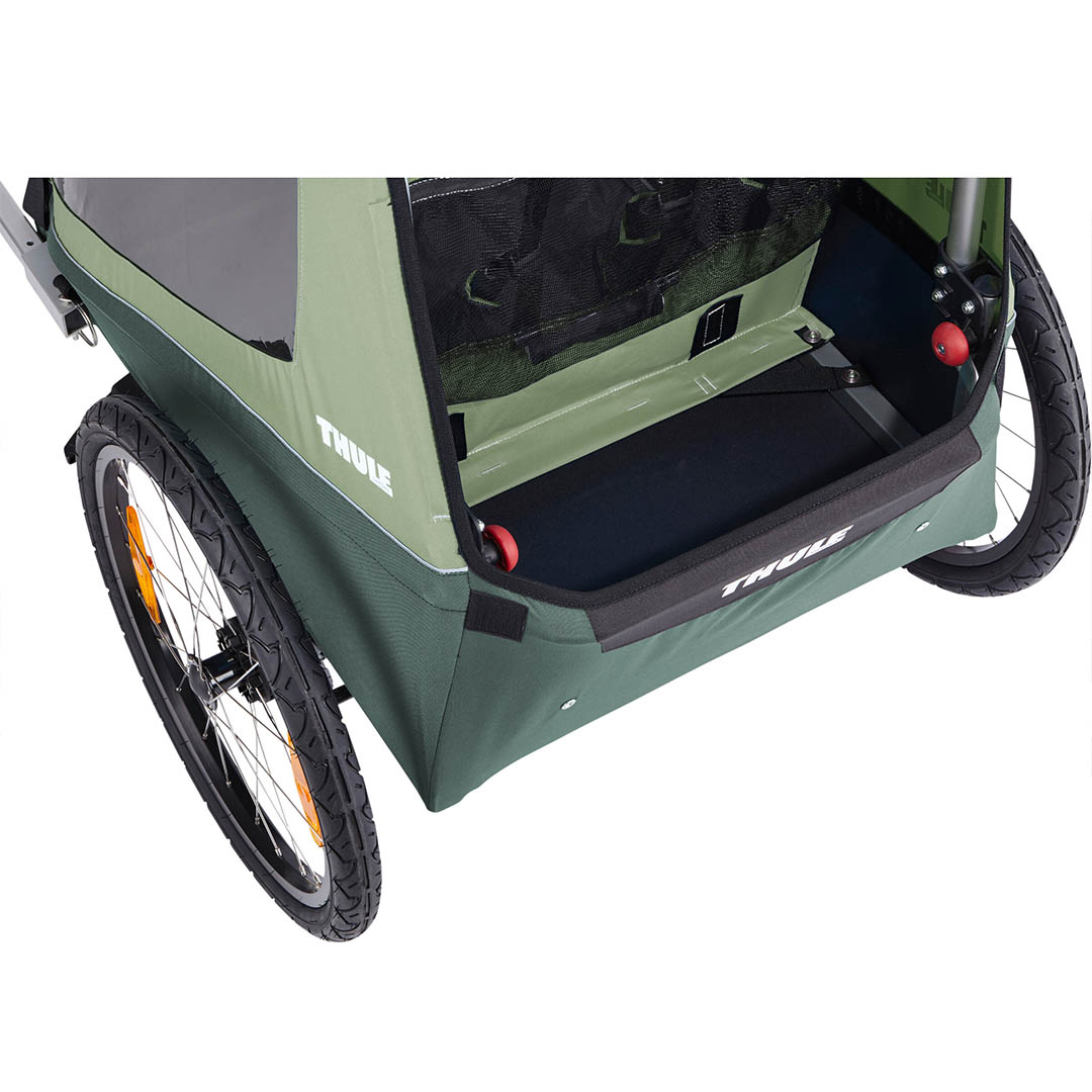 Thule Coaster 2 XT polkupyörän rattaat Mallard Green -vihreä