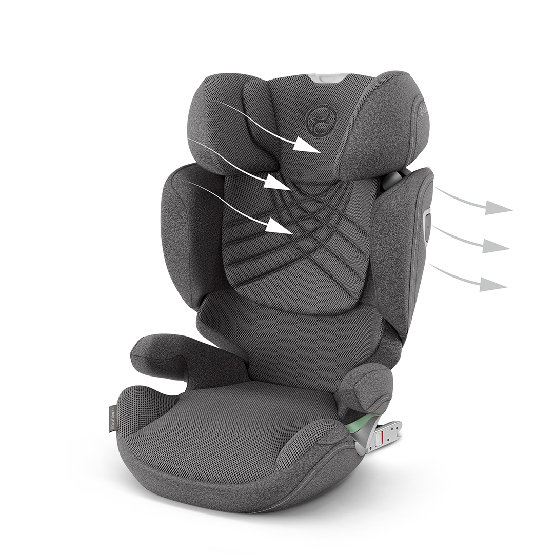 Cybex Solution T i-Fix -turvaistuin Mirage Grey Plus (harmaa plus)