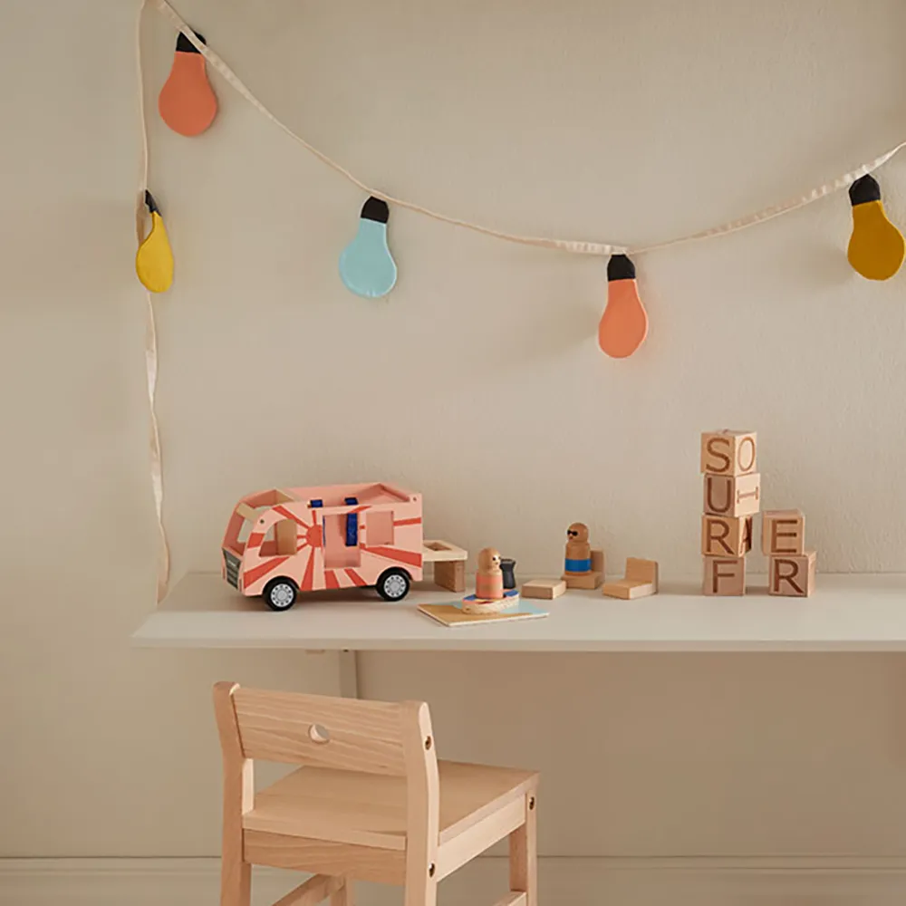 Kids Concept Girlang hehkulamppu vihreä multi
