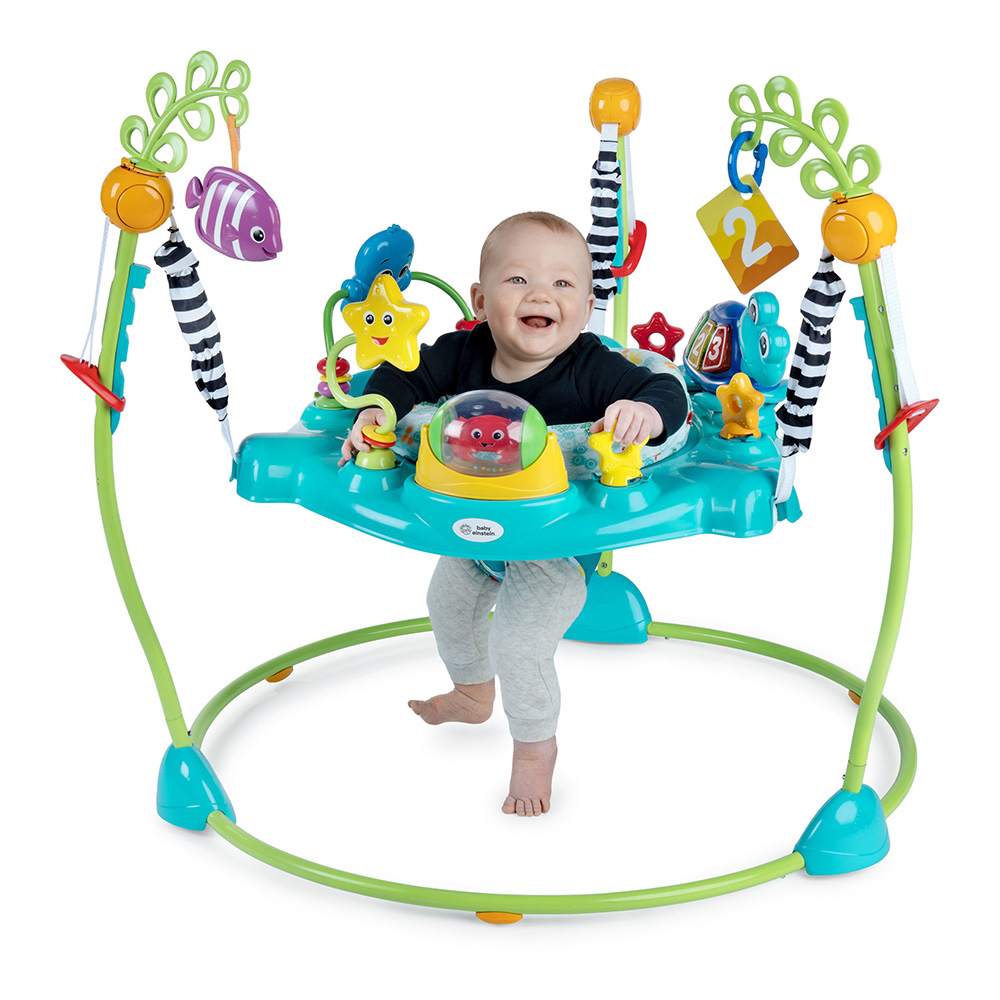 Baby Einstein 2 in 1 hyppäävä keinu/harjoituspöytä