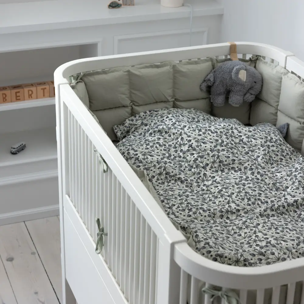  Sebra Pussilakanasetti, vaaleansininen, oliivi