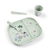  Done by Deer Foodie ruokailusetti imukupilla Tiny Farm Green